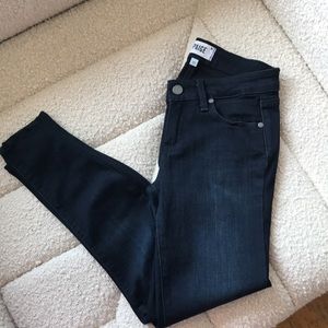 Like New! PAIGE  Verdugo Ultra Skinny Jeans - Dark Blue